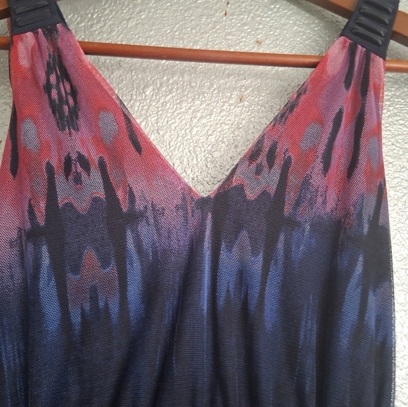 Luxe Carmen Marc Valvo  Multicolor Maxi Dress.    Size S - Picture 6 of 12